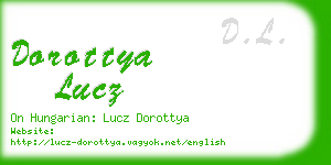 dorottya lucz business card